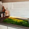 Gras - Heuvels - Zon - Natuur - Landschap Inductie beschermer vinyl 3mm klein -sfeer3