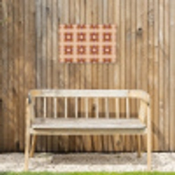 Ornament - Patroon - Oker Tuinposter op houten frame 2 cm dik klein 845 -sfeer4