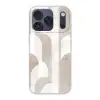 Abstracte bogen - Modern - Beige Telefoonhoesje iPhone 17 Pro klein -3d