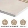 Symmetrische bocht - Koperkleurig PET vilt klein -closeup_NL