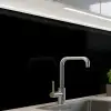 Zwart - Effen kleur keuken achterwand 2 middel 865 -zzzz3d_schuin