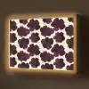 Bloemen - Aquarel - Paars Light Box met batterij (Wandlamp) middel 907 -z3d_website