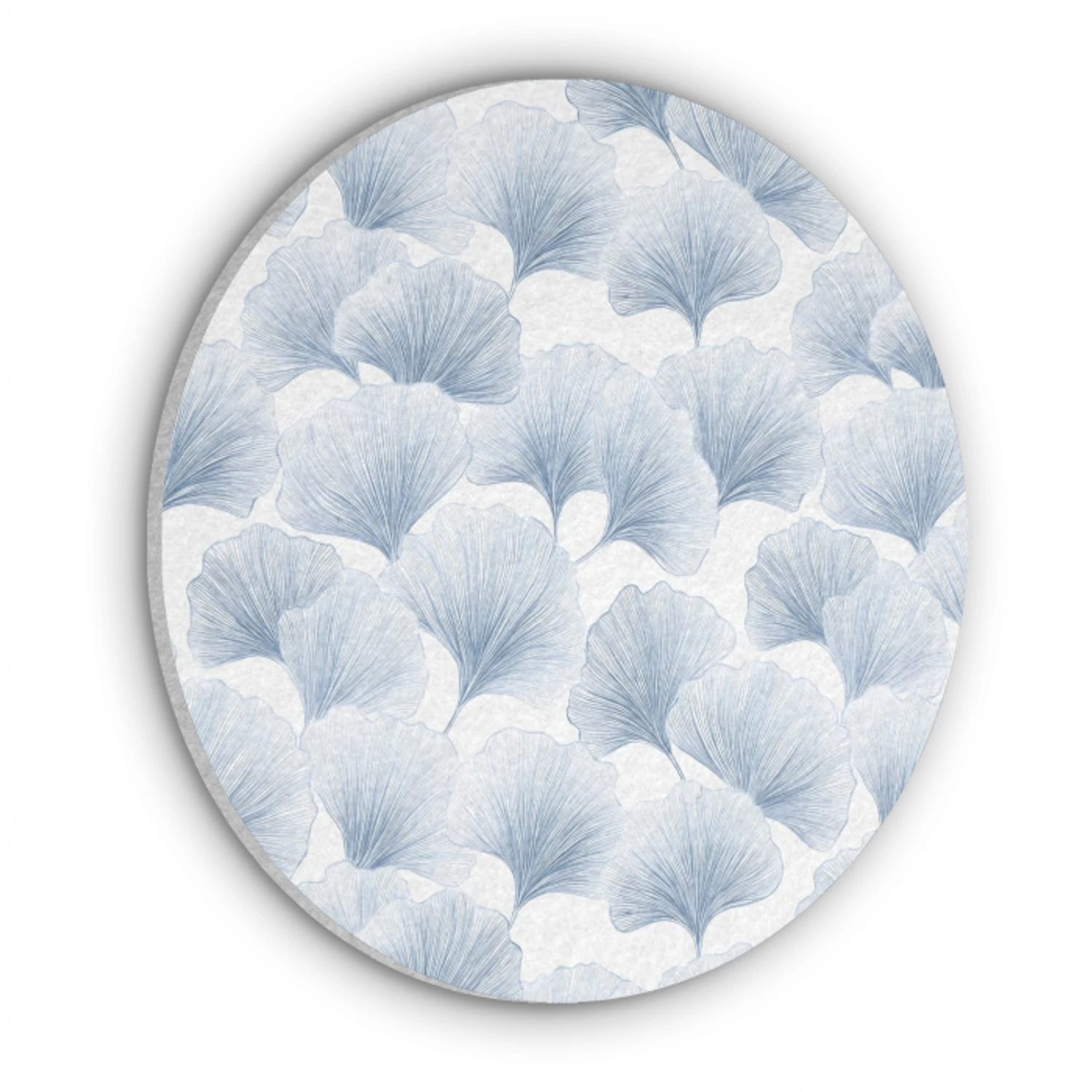 Waaier - Modern - Blauw Akoestische PET Vilt - Rond klein 838 -3d