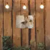 Modern - Bruin - Abstract - Beige tuinposter los doek klein -sfeer1