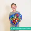 Knallende gekleurde monsters Kinderrugzak - Blauw middel -sfeer1_NL