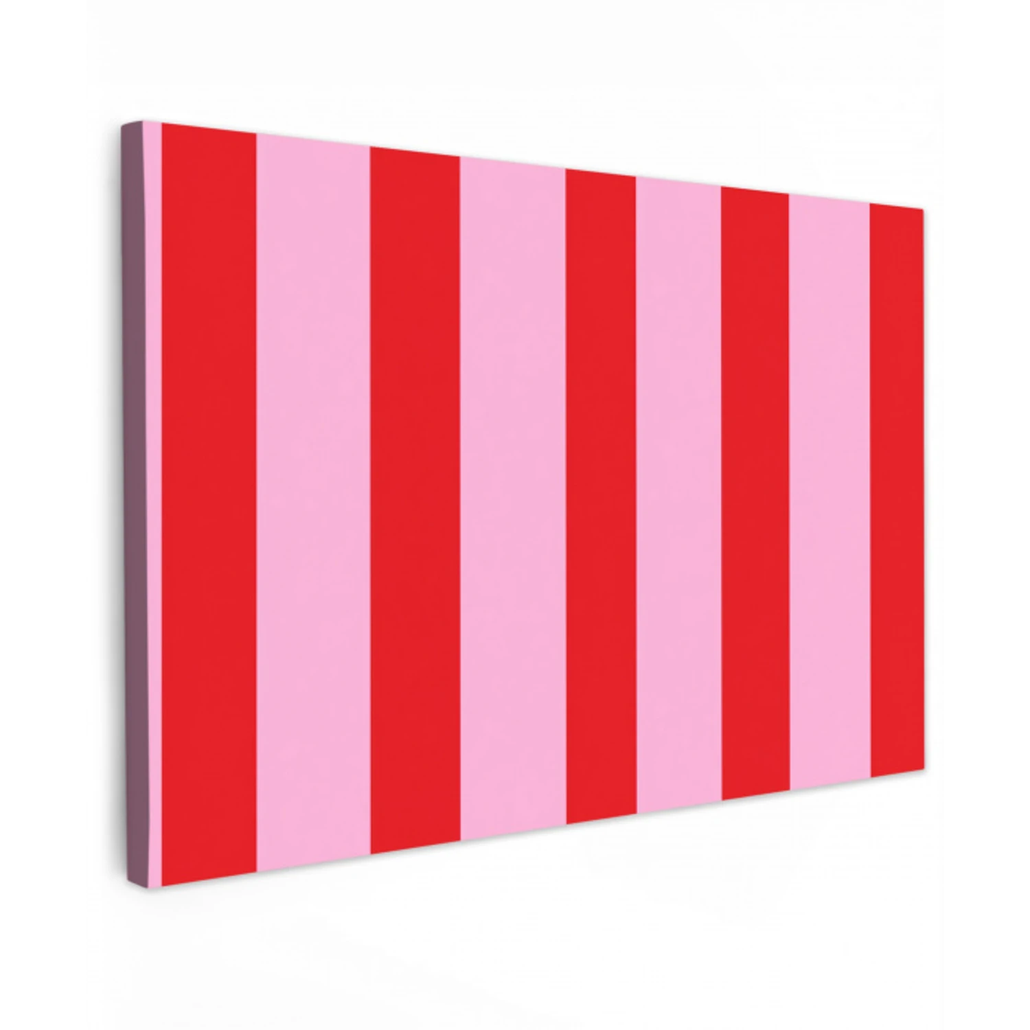 Strepen - Klassiek - Roze canvas 2cm klein 34 -z3d