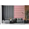 Plaid - Patroon - Gestreept - Roze fotobehang vinyl groot 66 -bank