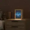 Vliegtuig - Blauw - Futuristisch Light Box met kabel klein -sfeer1_kind