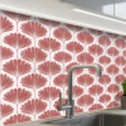 Waaier - Motief - Terra keuken achterwand 2 middel 865 -zzzz3d_schuin