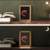 Garnaal - Rood - Dieren Light Box met kabel (Tafellamp) klein -sfeer3