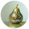 Fruit - Disco - Art - Glitter Wandcirkel plexiglas klein -3d