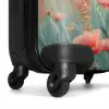 Bloemenveld met roze klaprozen NBS - Handbagage koffer - Unisex middel -wiel