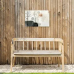 Wabi sabi - Beige - Plant Tuinposter op houten frame 2 cm dik klein -sfeer4