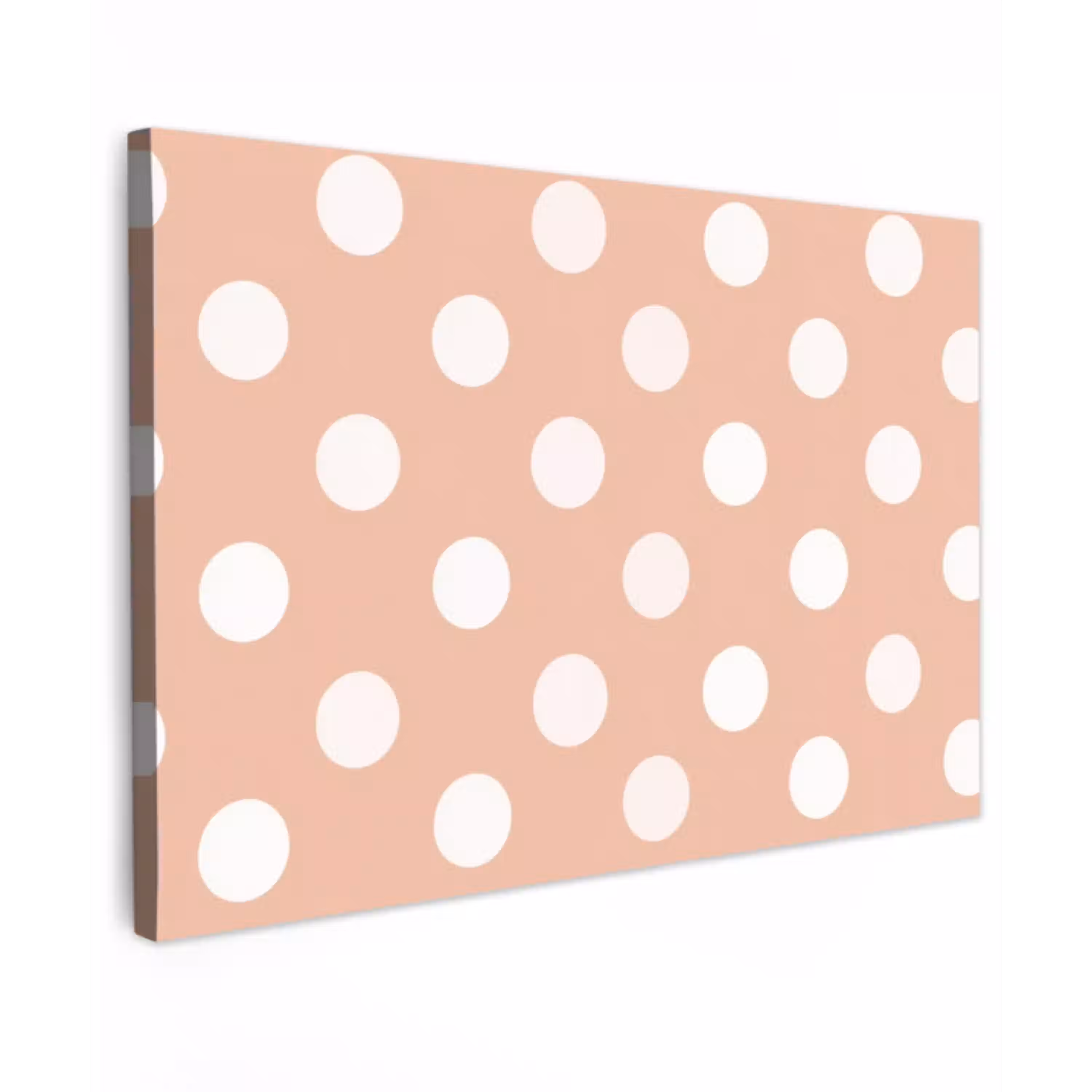 Klassiek - Polka - Perzik Tuinposter op houten frame 2 cm dik klein 845 -3d