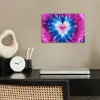 Hartvormig - Tie dye - Paars poster papier klein -sfeer1