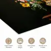 Goud - Bloemen - Kleuren - Vaas poster papier klein -closeup_NL