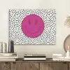 Smiley - Roze - Stippen PET vilt klein -sfeer1