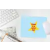 Ster - Today is a good day - Blauw muismat rubber klein -witbureau