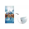 Bomen Frankfurt- Stad - Skyline - Brug fotobehang vinyl groot -3d
