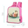 Otter - Strandbal - Kleurrijk Kinderrugzak - Roze middel -productfoto_formaten