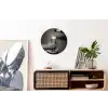 Champagnefles - Glas - Minimalistisch - Spetters Wandcirkel aluminium klein -kantoor