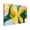 Abstract - Geel - Roze - Groen canvas 2cm klein -z3d