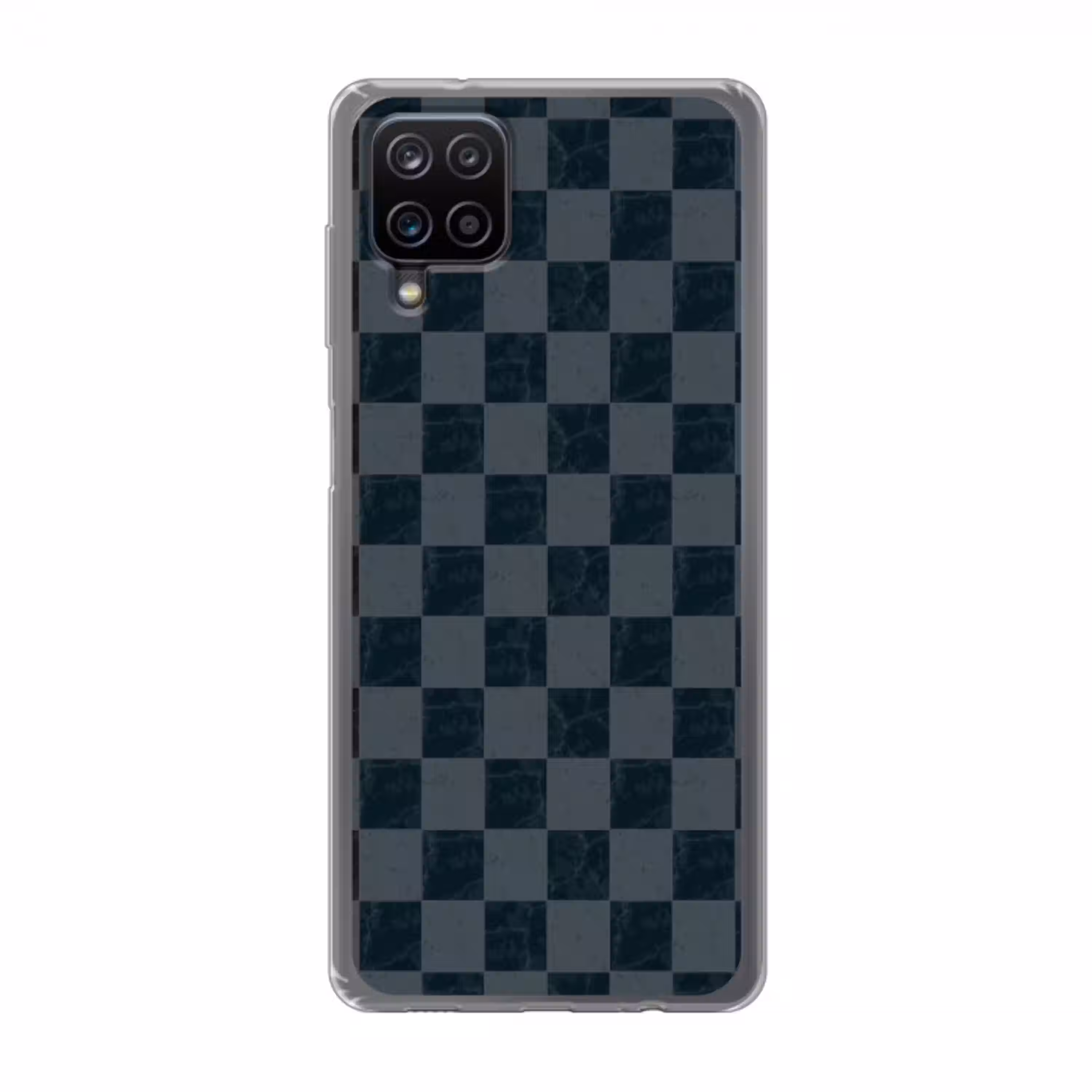 Marmer - Patroon - Antraciet Telefoonhoesje Samsung Galaxy A12 klein 372 -3d