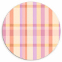 Pastel - uitpatroon - Geometrisch Wandcirkel kunststof plaat 5mm dik klein 188 -3d