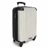 Verfstreepjes in blauwgrijs NBS - Handbagage koffer - Kinderen Unisex middel -productfoto_3d