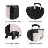 Prinses op gekleurde achtergrond met hartjes NBS - Handbagage koffer - Kinderen Unisex middel zzzzzzzbolletjes_ENG