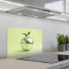 Groen - Disco - Decoratie - Appel keuken achterwand spatscherm klein -3d_schuin