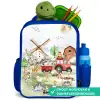 dieren op een boederij Kinderrugzak - Blauw middel -inhoud_NL