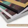 Planeten - Neon - Berglandschap - Zon Textielframe zwart klein -USP_kleurenNL