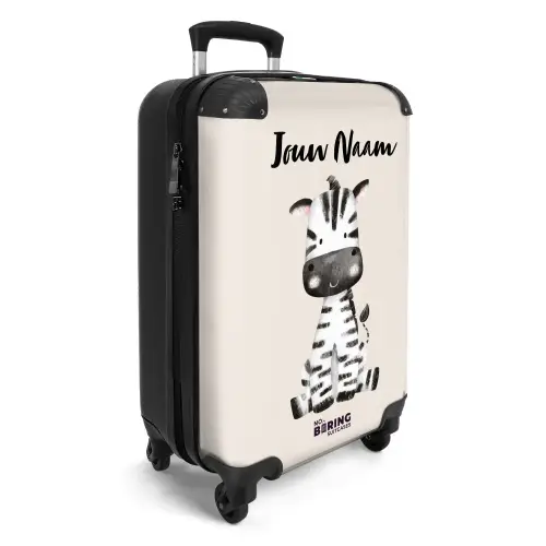 Zoë Zebra NBS - Handbagage koffer - Kinderen Unisex middel -productfoto_3d