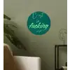 c'est la fucking vie - Groen - Handgeschreven Wandcirkel behangsticker klein -sfeer2