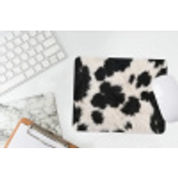 Bont - Textuur - Zwart - Wit muismat rubber klein -witbureau