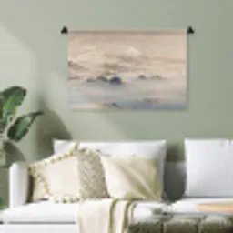 Japans - Landschap - Beige Wandkleed katoen klein -sfeer7