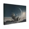 Maan - Kat - Astronaut - Ruimte canvas 2cm klein -z3d