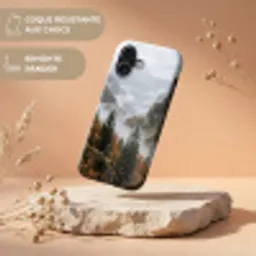 Bergen - Vallei - Mist - Herfst - Natuur Toughcase MagSafe Apple iPhone 17 klein -USP_RandenV_FR