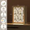 Mozaïek - Marmer - Goud Light Box met kabel (Tafellamp) klein 925 -USP_NL