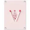 Perfect - Minimalistisch - Valentijn tuinposter los doek klein -3d