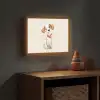Hond - Pup - Beige - Stippen Light Box met batterij (Wandlamp kind) middel -sfeer5_kind