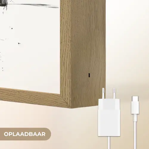 Piano - Oranje - Zwart - schets lijnen Light Box met batterij (Wandlamp) middel -USP_websiteoplaadbaarNL