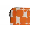 Patroon - Retro - Oranje laptophoes neopreen klein 279 -detail