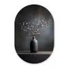 Takken - Vaas - Bolletjes - Wit Wandcirkel Ovaal Forex klein -3d