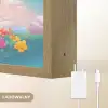 Unicorn - Meisjes - Bloemen - Regenboog - Eenhoorn Light Box met batterij (Wandlamp kind) middel -USP_websiteoplaadbaarNL