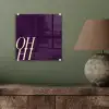 Oh hi - Paars - Cursief plexiglas 5mm klein -sfeer3