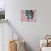 Sneakers - Veters - Kleurrijk - Schaduw tuinposter los doek klein -sfeer8