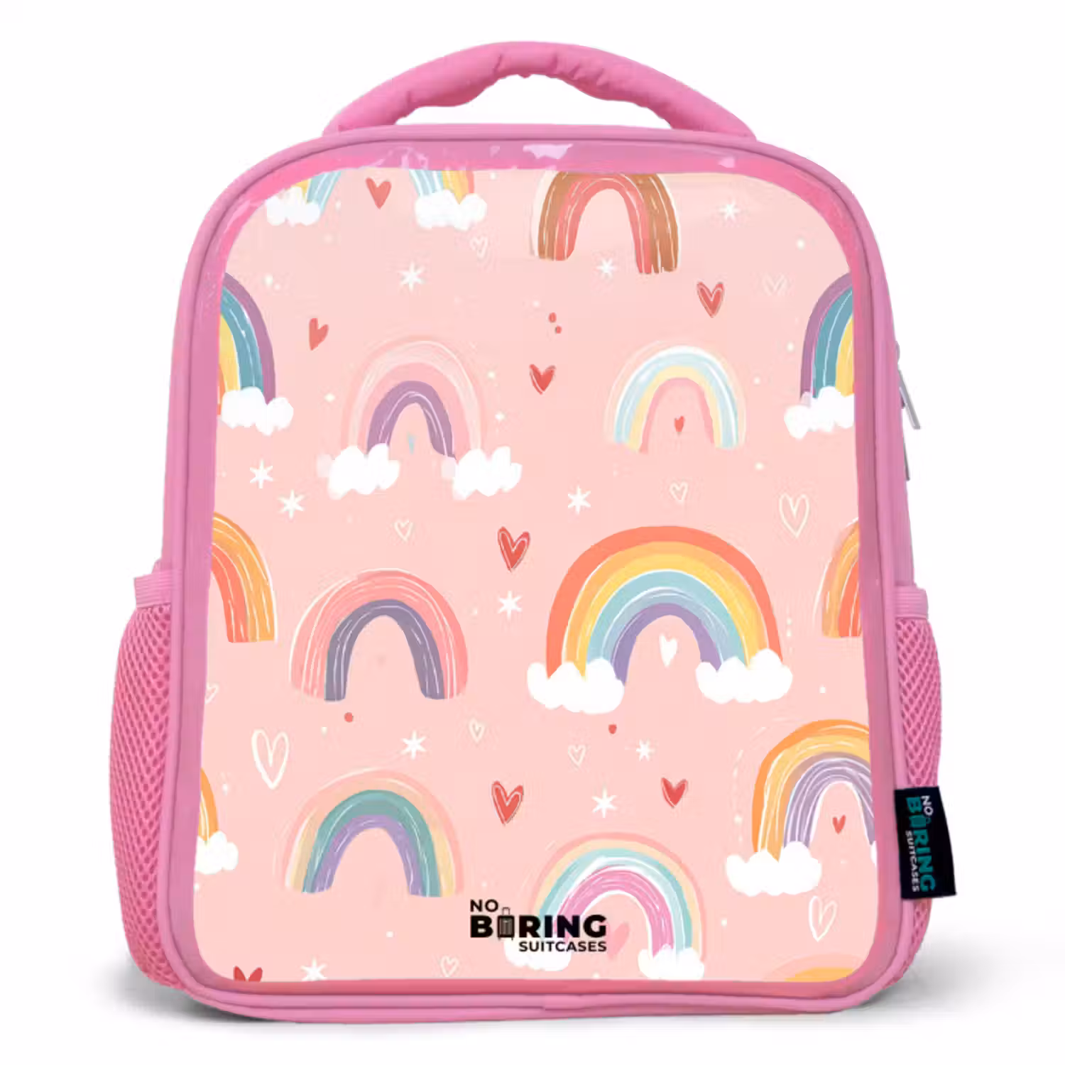 Rucksack Kind - Rosa - Regenbogen - Muster - Pastell