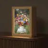 Bloemen - Krukje - Gieter - Veld Light Box met kabel (Tafellamp) klein -z3d_website